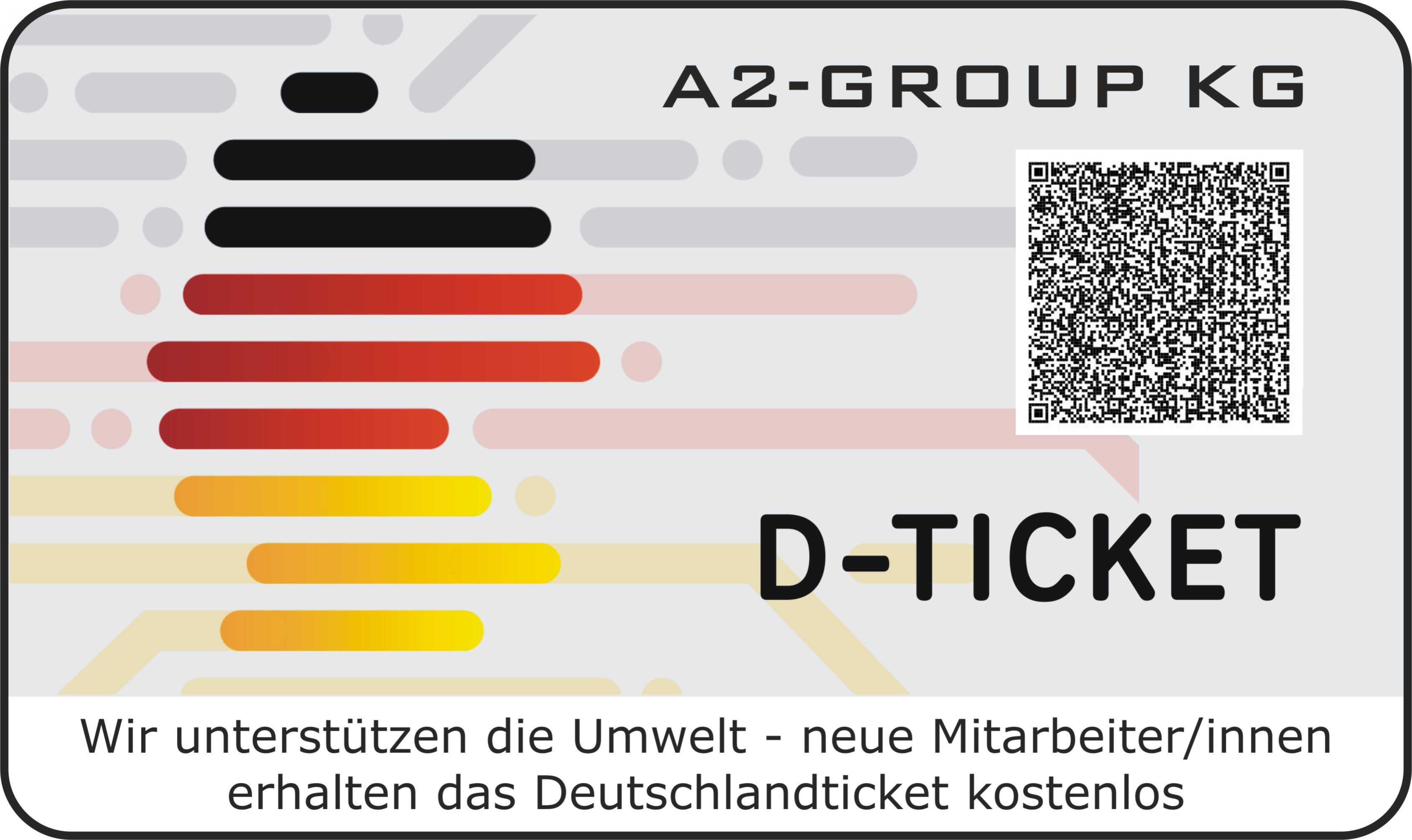 Das Deutschlandticket für Mitarbeiter/innen der A2-GROUP